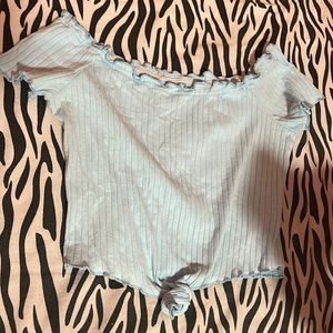 Blue Crop top, shein